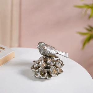 Bird and <b>Leaf</b> Metal Tea <b>Light</b> Candle Holder for Decoration Fancy Luxury Best Quality Fancy Design Stylish Candle Holder - Product Image 2
