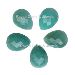 Alta calidad 12x16mm amazonita Natural forma de pera facetado Briolette piedras preciosas fabricación de joyas calibrado tamaño piedra fabricante - Product Image 4
