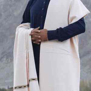 Men Warm Breathable <b>Wool</b> Shawl Winter Soft Traditional Solid Color Stylish <b>Wrap</b> 300g for Daily Use - Product Image 6