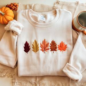 Sweatshirt: Preppy Automne Crewneck - Product Image 1