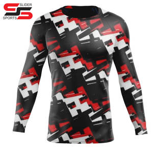 Hombres rash guard Spandex rash guard manga larga compresión rashguard para hombres sublimado impreso Top mejor calidad de moda - Product Image 1