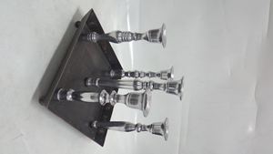 Bougeoir Avec Plaque W/5 Avec Nickel Aluminium Antique Bougeoir Décoration De Mariage Chandelier En Fer - Product Image 3