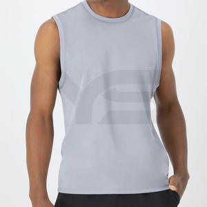 Débardeur sans manches décontracté pour hommes, meilleure qualité, coton doux, polyester, essentiel d'entraînement pour la gymnastique. - Product Image 1