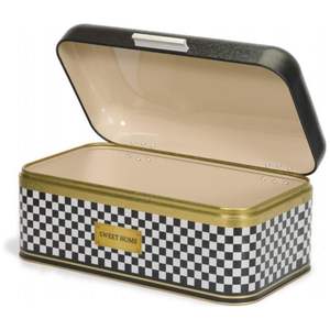 กล่องขนมปังสี่เหลี่ยมกระดานหมากรุกขนาด209x365x120มม. พร้อมฝาบานพับความจุ9L - Product Image 4