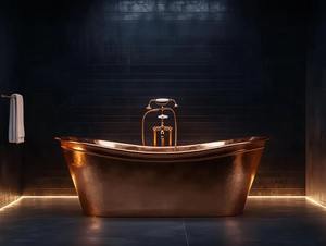 อ่างอาบน้ำทองแดงแบบทุบได้ตามต้องการดีไซน์ทันสมัยและความทนทานที่เหนือกว่าวัสดุโลหะใช้งานได้ยาวนาน - Product Image 4