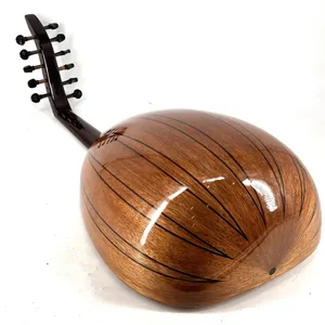 Oud arabe professionnel à 11 cordes et 6 registres, tout en acajou - Lutte orientale fabriquée à la main - Product Image 2