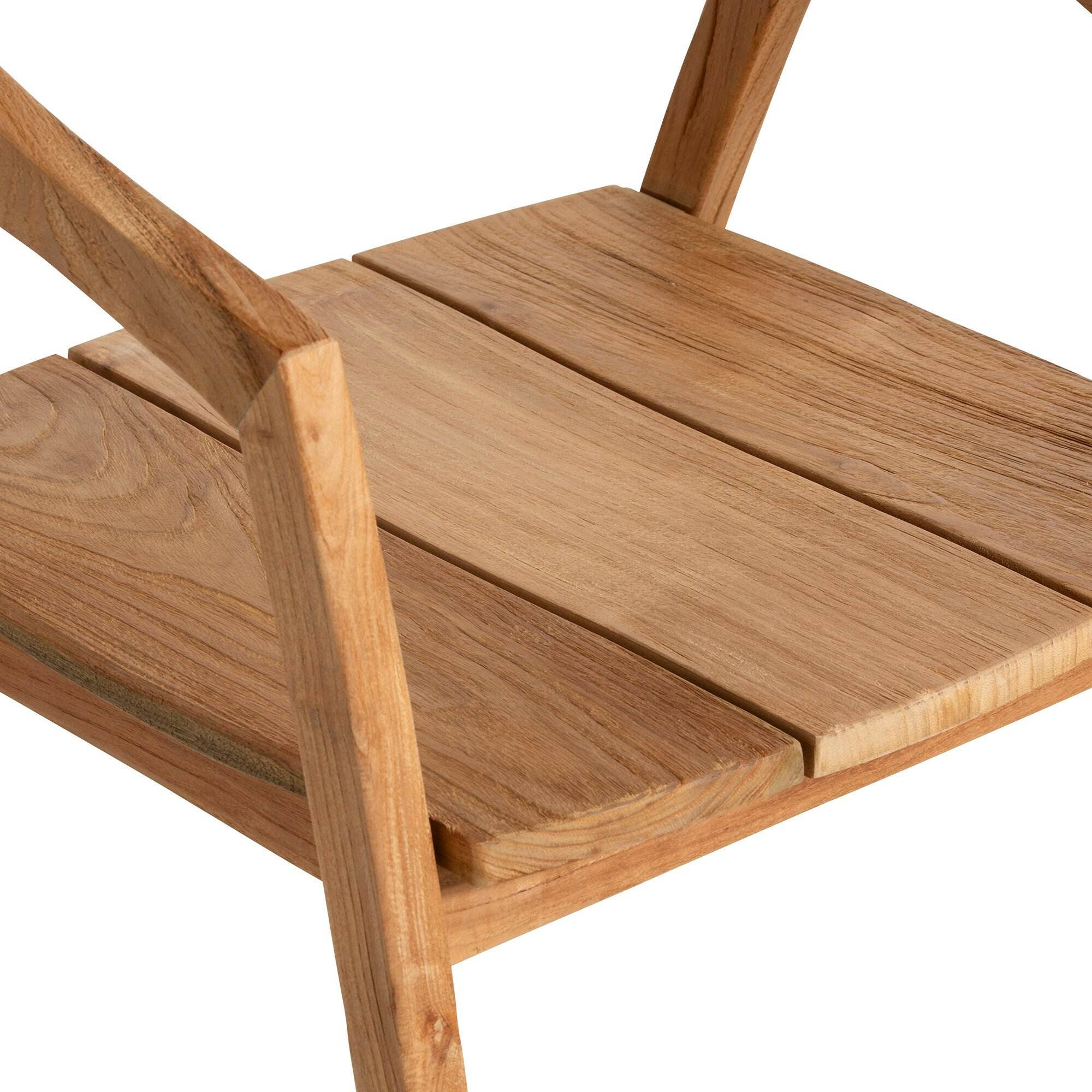 Natural Rustic Brushed Teak Wood A - Fine Sanded