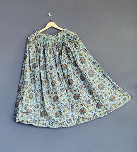 Jupe de fête longue de style vintage 100% coton faite à la main pour femmes Tennis décontracté grande taille respirant et naturel gratuit pour les femmes - Product Image 1