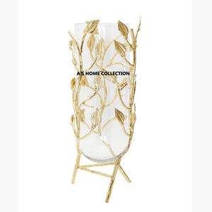 Exquisito florero de diseño de hoja Vintage, pieza decorativa clásica que mejora los espacios de vida, dormitorios y uso de oficina - Product Image 5