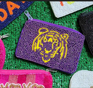 Multiple Cash <b>Money</b> <b>Coin</b> Purse Bead <b>Bag</b> Clutch Beaded Embellished Gift by glowin fashion - Product Image 4