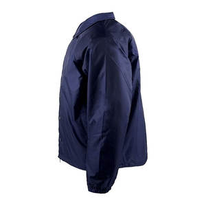 OEM New Design Washed <b>Denim</b> Waterproof Windproof <b>White</b> Long Sleeve Golf Windbreaker <b>Jacket</b> Plaid/Solid Pattern Vintage Stand - Product Image 3