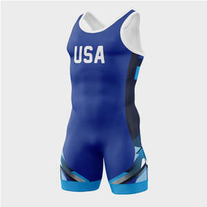 Singlet de Lucha Libre Sublimado Premium para Niños, Uniforme de Lucha Libre para Niños, Unisex, Personalizado, Compresión Completa, Singlet de Lucha Libre MMA Corto - Product Image 6
