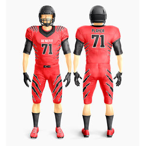 Top Quality Custom Design Football Uniform Set American Football Tops American Football Jersey - Product Image 1