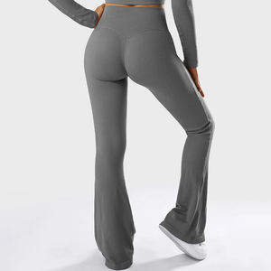 Yoga <b>Leggings</b> for Women Custom logo Spandex Nylon Soft 4 Way Strech <b>Lifting</b> <b>Leggings</b> for Women Scrunch <b>butt</b> <b>leggings</b> for women - Product Image 3