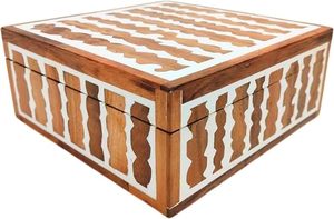 Classique os incrustation bijoux organisateur élégant et Chic Artisan os incrustation bijoux boîte de rangement pour les femmes pour boîte à bijoux de mariée - Product Image 5