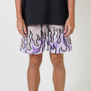 Pantalones Cortos Deportivos de Malla para Hombre, Talla Grande, Transpirables, Ecológicos, de Secado Rápido, Color Sólido, con Logotipo y Color Personalizados - Product Image 3