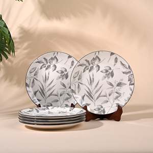 Juego de 6 Platos Minimalistas de Porcelana Color Marfil de 7.8 Pulgadas, Platos Hondos para Bodas, Restaurantes, Fiestas y Hoteles, MOQ 50 Piezas - Product Image 1