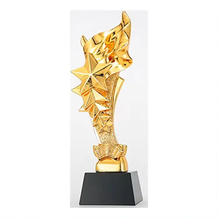 Exquise Metal Golden Multiple Stars Award & Trofee Met Best Verkopende Groothandelsprijs Hoge Standaard Gouden Oscar Awards Topverkoop