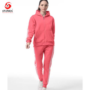 Ensemble de survêtement élégant pour femmes, taille plus, à capuche, personnalisé, séchage rapide, décontracté, impression et design de logo personnalisés, style 2025 - Product Image 1