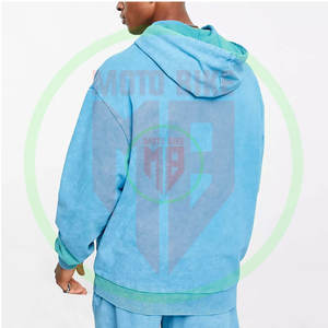 Sweat à capuche en coton lourd de qualité supérieure avec logo personnalisé, lavage à l'acide, vêtements d'hiver, nouveau style, sweats à capuche de haute qualité pour hommes - Product Image 2