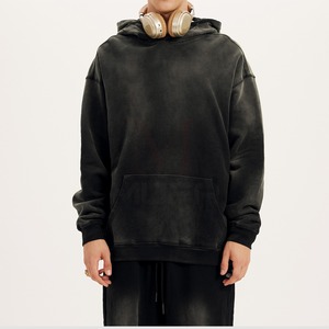 เสื้อฮู้ดแบบสวมหัวลายล้างกรดใช้ได้ทั้งชายและหญิงสินค้ามาใหม่ผ้าคอตตอน100% ฤดูหนาวออกแบบได้ตามต้องการมี2024 - Product Image 3