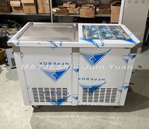 Máquina de Helados Fritos Comercial de Tailandia, Máquina para Hacer Helados Fritos en Sartén, Máquina de Helados Fritos Doble - Product Image 3