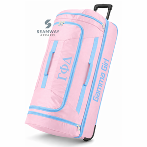 Maleta de Viaje con Ruedas de Pana Gamma Phi Delta Sorority, Equipaje de Cabina Portátil, Ruedas Suaves, Asa Telescópica, Gran Capacidad - Product Image 1