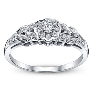 แหวนทอง18K/14K สำหรับผู้หญิงเพชรประดับห้องปฏิบัติการสีขาวธรรมชาติสำหรับผู้หญิง - Product Image 2