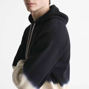 เสื้อฮู้ดดี้ซิปแขนยาวผ้าฝ้ายแท้ 100% คุณภาพสูง ขายส่ง เป็นมิตรกับสิ่งแวดล้อม แห้งเร็ว ทรงหลวม ซับในผ้าทวิล มีกระเป๋า สำหรับผู้ชาย - Product Image 3