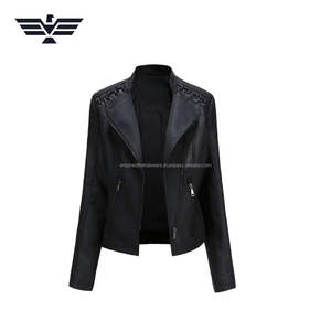 Chaqueta de Motociclista Unisex de Lona Negra con Piel de Oveja, Corte Ajustado, Cierre de Cremallera, Secado Rápido, Diseño 3D, Estilo Moderno - Product Image 3