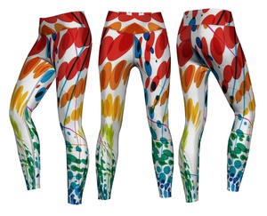 Custom Women's High Waist Fitness Yoga Pants Quick-Drying <b>Shapewear</b> <b>Leggings</b> Funky Print Wholesale Nylon <b>Leggings</b> Sport Style - Product Image 5