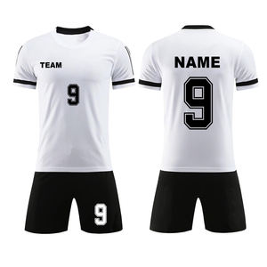Conjunto de uniforme de fútbol de Material de poliéster transpirable y de secado rápido Diseña tu propio Conjunto de jersey y pantalones cortos de fútbol para Unisex - Product Image 1