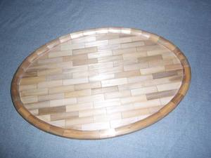 Plateau de service en bois écologique avec incrustations, taille personnalisée disponible, fabriqué à la main en Inde - Product Image 6