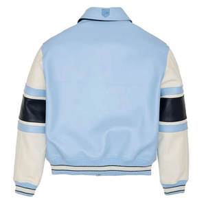 Avirex Blouson aviateur en cuir d'agneau pour homme avec doublure chaude Blouson aviateur à la mode avec fermeture à glissière Blouson avirex en cuir - Product Image 2