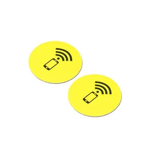Ntg213 215 216超轻AES硬币标签射频识别环氧透明NFC标签圆形硬币标签