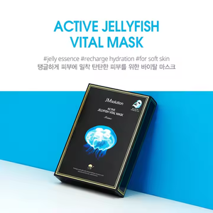 JMSOLUTION Active Jellyfish Vital Mask Venta caliente Cuidado DE LA PIEL coreano OEM OBM ODM 1 unidad = 10 hojas Mascarillas faciales AHA Ingrediente principal - Product Image 6