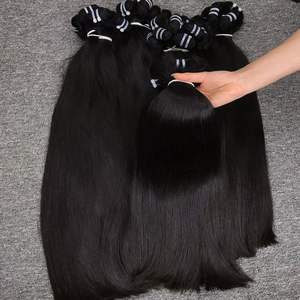 Extensions de cheveux Remy vietnamiens naturels droits couleur noire SDD qualité cheveux humains pour femmes cheveux bruts de haute qualité - Product Image 4