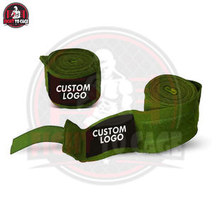 Bandes de boxe en coton durable, prix usine, fournisseur fiable, logo personnalisé, OEM/ODM, certifiées CE pour l'entraînement physique - Product Image 4