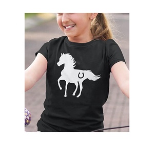 Camiseta de montar a caballo para niños, camiseta estampada con pantalla de caballo, camisetas de manga corta de verano - Product Image 5
