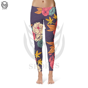 OEM mujeres Yoga desgaste gimnasio entrenamiento Fitness deportes medias transpirables de cintura alta acanalado Leggings y pantalones para niñas - Product Image 4