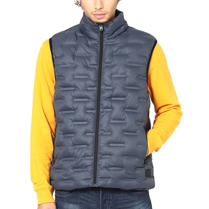 Coupe-vent épais gilet bouffant pour hommes respirant professionnel fabrique hommes gilets d'hiver sans manches - Product Image 1