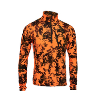 Kemeja Kancing Unisex Custom dengan Kantong, Perlindungan UV UPF50, Cepat Kering, Lengan Panjang, untuk Memancing, Bahan Spandex/Polyester, Heat-Transfer