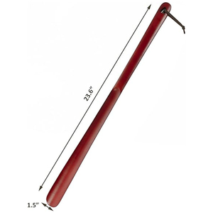 Premium Wooden <b>Shoe</b> Horn, 1 PCS Shoehorns Durable, 13" Long Handle <b>Shoe</b> Horns, Lazy <b>Shoe</b> Helper Spoons for Seniors, <b>Men</b>, Women - Product Image 2