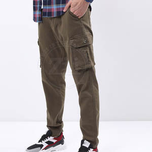 Pantalones Cargo de Algodón 100% para Hombre, Talla Grande, Lavados, Rectos, Ligeros, Deportivos, Casuales - Product Image 4