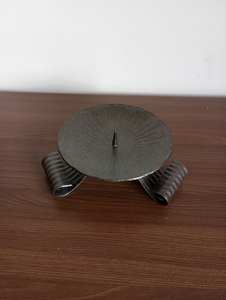 Plaque à Bougie en Métal Laiton Fini Patine Antique - Product Image 5