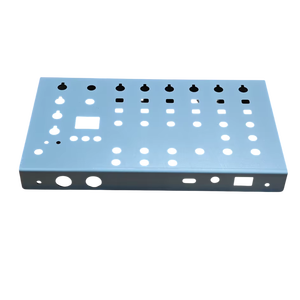 Composant de tôle enduit de poudre avec estampage de recourbement de précision pour les solutions de montage de panneau d'armoire électrique - Product Image 1