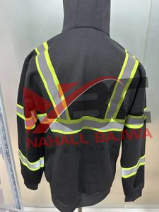 OEM ODM precio al por mayor de trabajo de seguridad de desgaste de los hombres reflectante de seguridad con capucha para la venta de alta visibilidad chaquetas de seguridad. - Product Image 3