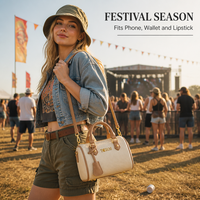 Sac à bandoulière pour femme en cuir PU recyclé GRS, sac oreiller, logo personnalisé OEM, streetwear, merch d'influenceur, usine BSCI, imperméable