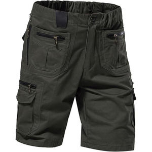Kivotech-Short en coton décontracté pour homme, couleur unie, 6 poches avec fermeture éclair, meilleur prix-OEM service disponible - Product Image 3