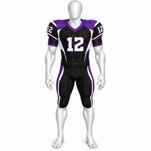 Manufacture Sports Wear Solid Color American Football Uniform Quick Dry Custom Made American Football Uniform - Product Image 2